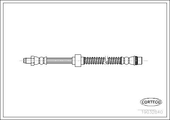 Corteco 19032840 - Спирачен маркуч vvparts.bg