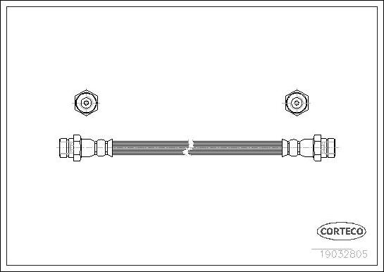 Corteco 19032805 - Спирачен маркуч vvparts.bg