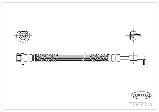 Corteco 19032279 - Спирачен маркуч vvparts.bg
