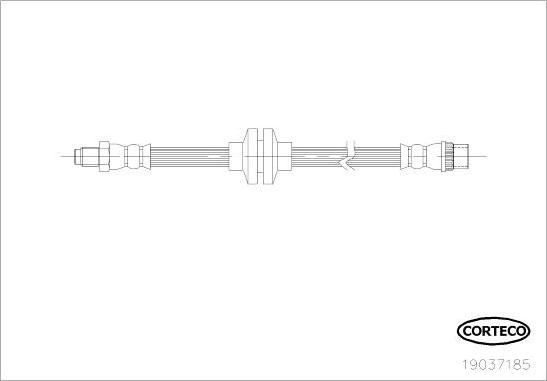 Corteco 19037185 - Спирачен маркуч vvparts.bg