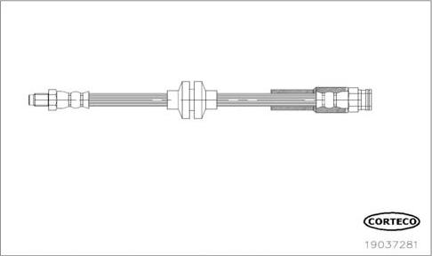 Corteco 19037281 - Спирачен маркуч vvparts.bg