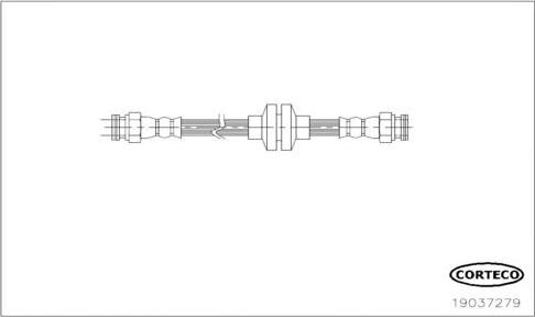 Corteco 19037279 - Спирачен маркуч vvparts.bg