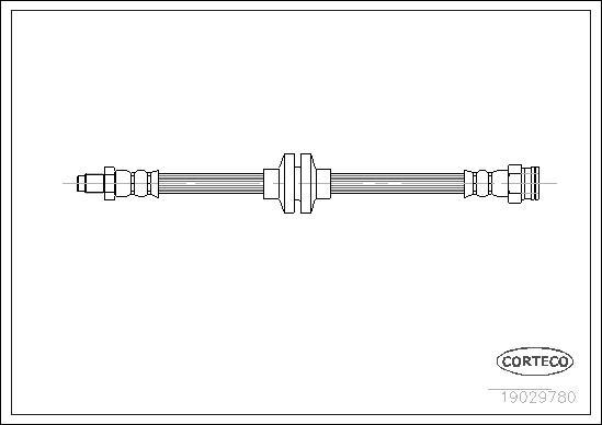 Corteco 19029780 - Спирачен маркуч vvparts.bg