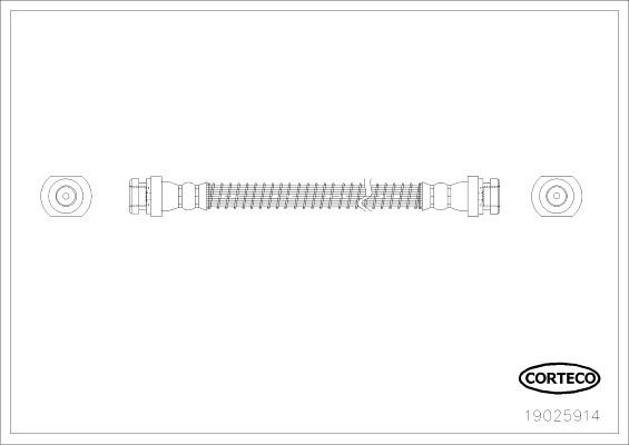 Corteco 19025914 - Спирачен маркуч vvparts.bg