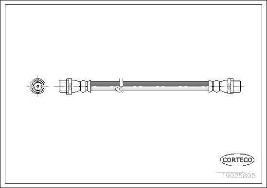 Corteco 19025895 - Спирачен маркуч vvparts.bg