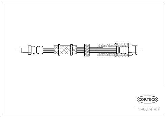 Corteco 19025840 - Спирачен маркуч vvparts.bg