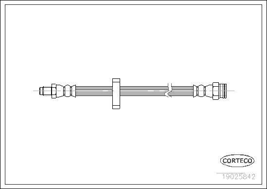 Corteco 19025842 - Спирачен маркуч vvparts.bg