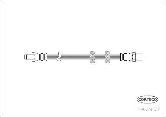 Corteco 19025850 - Спирачен маркуч vvparts.bg