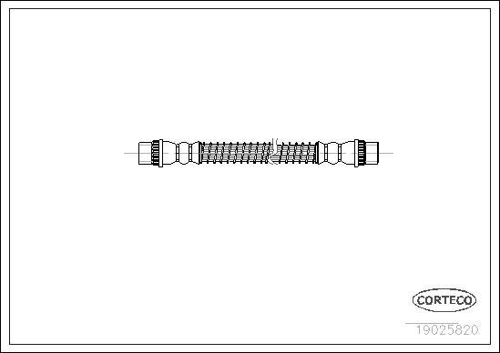 Corteco 19025820 - Спирачен маркуч vvparts.bg