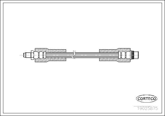 Corteco 19025875 - Спирачен маркуч vvparts.bg