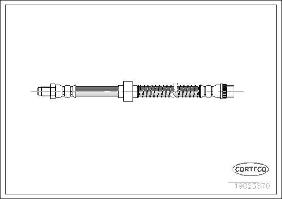 Corteco 19025870 - Спирачен маркуч vvparts.bg