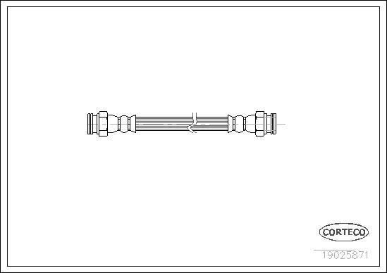 Corteco 19025871 - Спирачен маркуч vvparts.bg