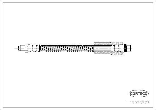 Corteco 19025873 - Спирачен маркуч vvparts.bg