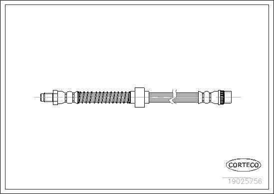 Corteco 19025756 - Спирачен маркуч vvparts.bg