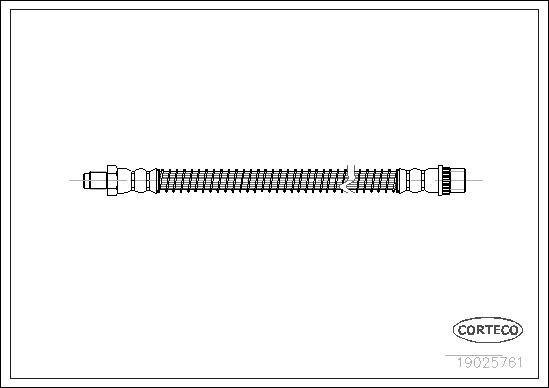 Corteco 19025761 - Спирачен маркуч vvparts.bg