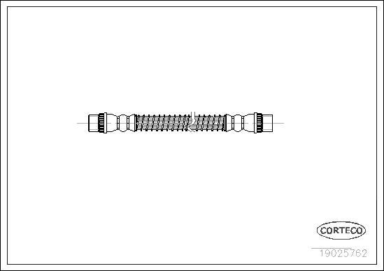 Corteco 19025762 - Спирачен маркуч vvparts.bg