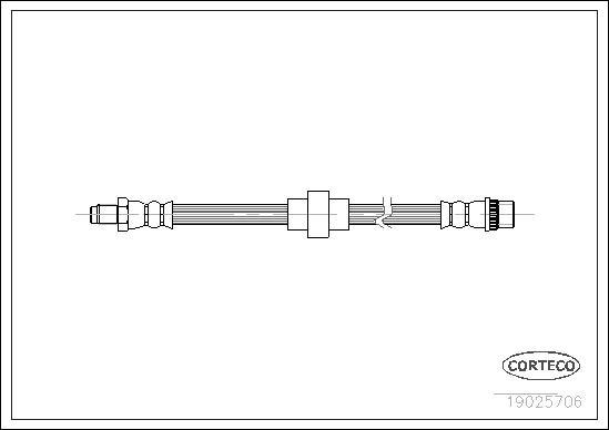 Corteco 19025706 - Спирачен маркуч vvparts.bg