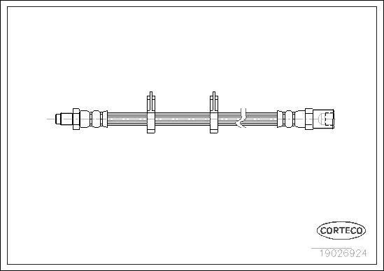 Corteco 19026924 - Спирачен маркуч vvparts.bg