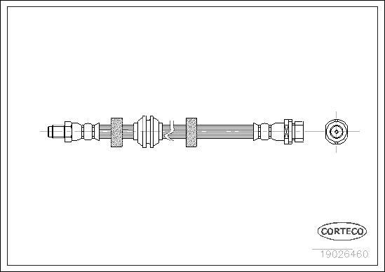 Corteco 19026460 - Спирачен маркуч vvparts.bg