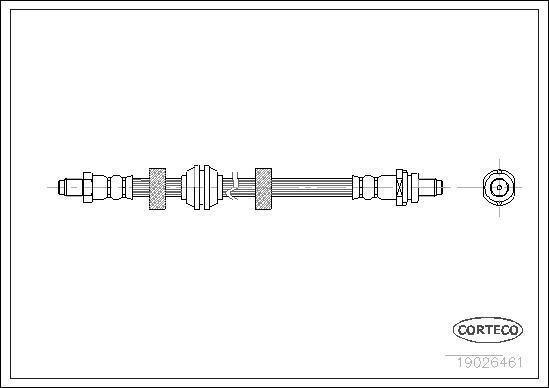 Corteco 19026461 - Спирачен маркуч vvparts.bg