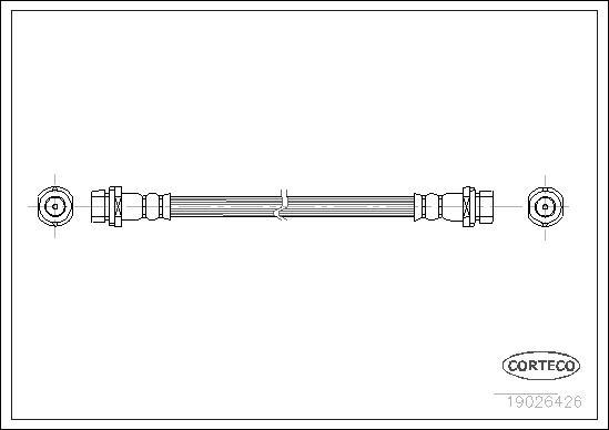 Corteco 19026426 - Спирачен маркуч vvparts.bg