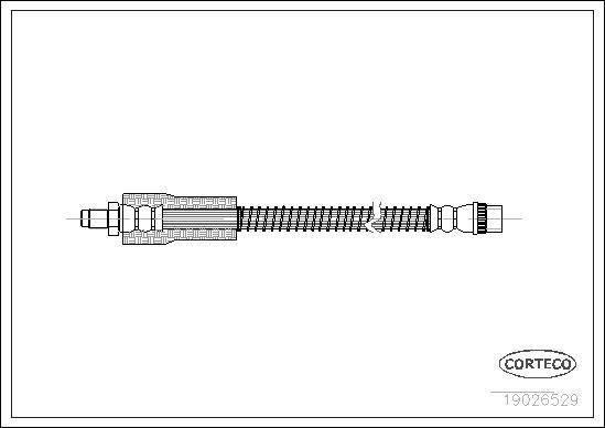 Corteco 19026529 - Спирачен маркуч vvparts.bg