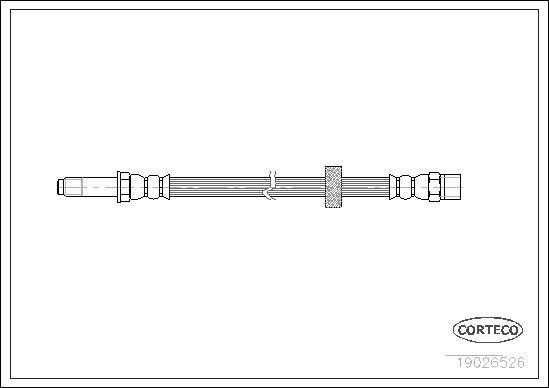 Corteco 19026526 - Спирачен маркуч vvparts.bg