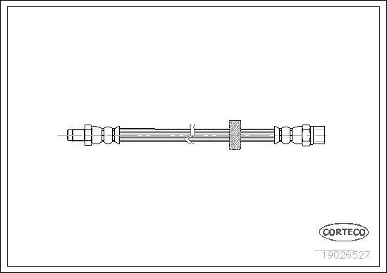 Corteco 19026527 - Спирачен маркуч vvparts.bg