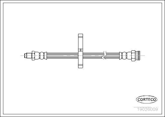 Corteco 19026009 - Спирачен маркуч vvparts.bg