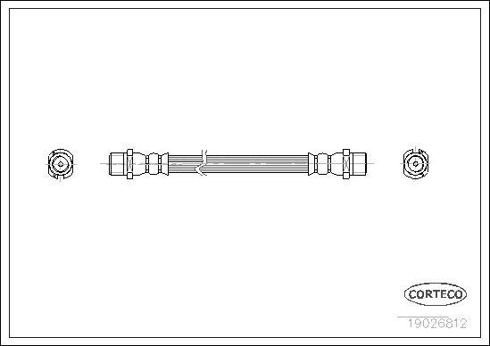 Corteco 19026812 - Спирачен маркуч vvparts.bg