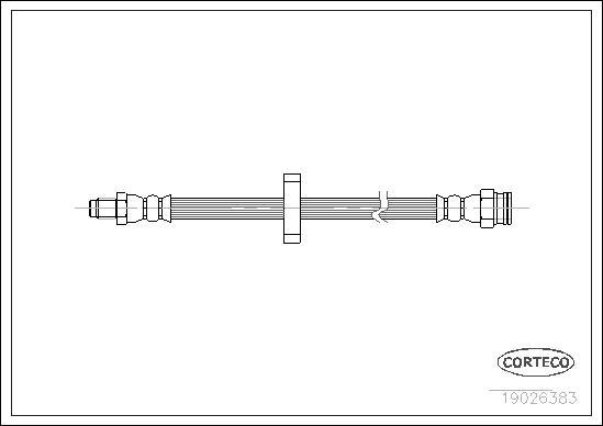 Corteco 19026383 - Спирачен маркуч vvparts.bg