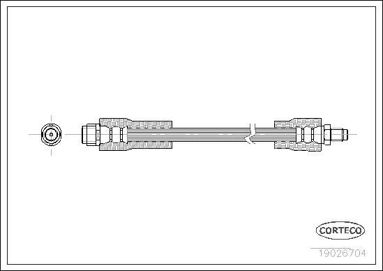 Corteco 19026704 - Спирачен маркуч vvparts.bg