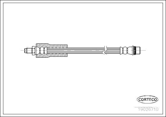 Corteco 19026710 - Спирачен маркуч vvparts.bg