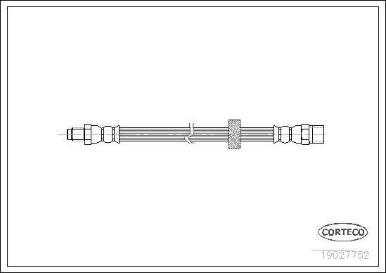 Corteco 19027752 - Спирачен маркуч vvparts.bg