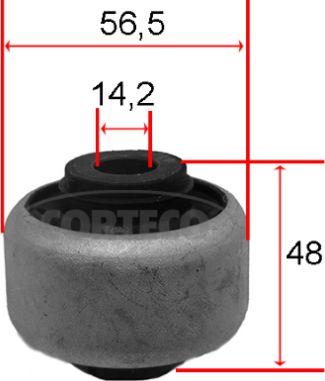 Corteco 80001541 - Тампон, носач vvparts.bg