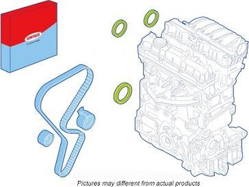 Corteco 289066 - Комплект вълнообразни дихтунги / шайби/, двигател vvparts.bg