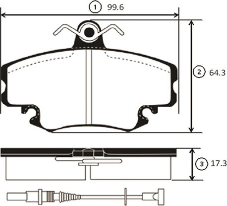 CTR GK0925 - Комплект спирачно феродо, дискови спирачки vvparts.bg