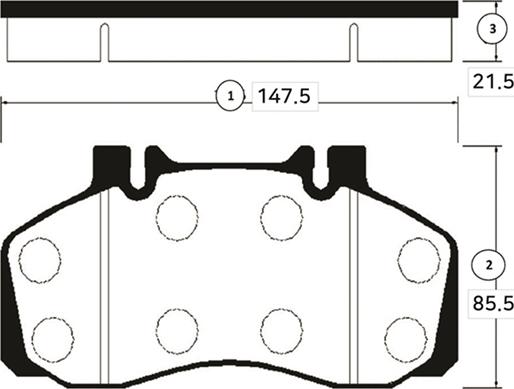 CTR GK0490 - Комплект спирачно феродо, дискови спирачки vvparts.bg