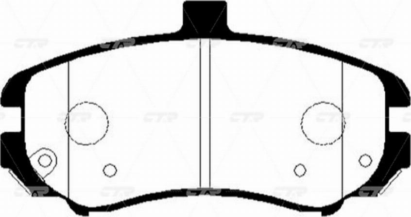 CTR GK0497 - Комплект спирачно феродо, дискови спирачки vvparts.bg