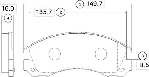 CTR GK0479 - Комплект спирачно феродо, дискови спирачки vvparts.bg