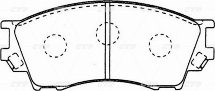 CTR GK0697 - Комплект спирачно феродо, дискови спирачки vvparts.bg