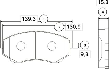 CTR GK0656 - Комплект спирачно феродо, дискови спирачки vvparts.bg