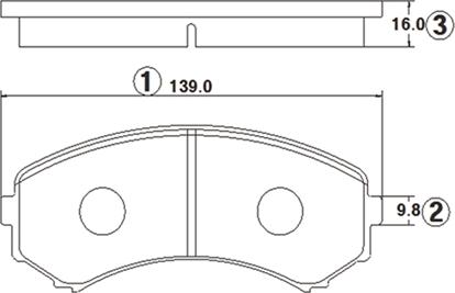 CTR GK0687 - Комплект спирачно феродо, дискови спирачки vvparts.bg