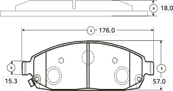 CTR GK0098 - Комплект спирачно феродо, дискови спирачки vvparts.bg