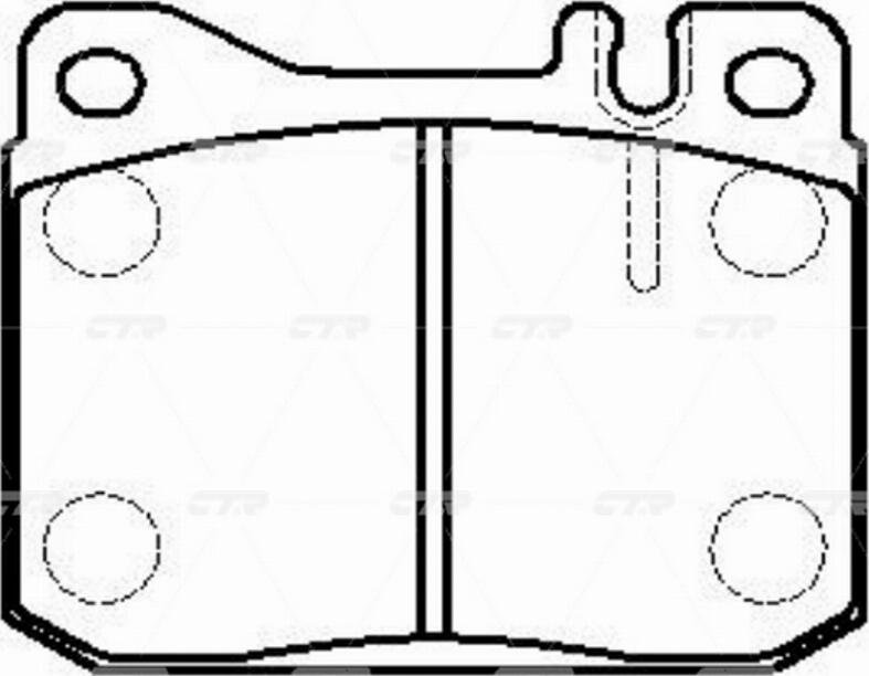 CTR GK0043 - Комплект спирачно феродо, дискови спирачки vvparts.bg