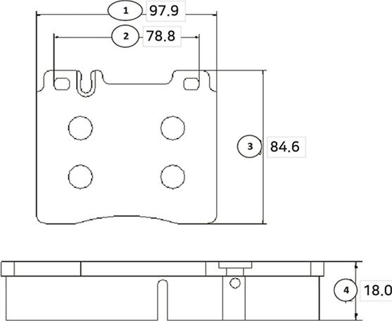 CTR GK0029 - Комплект спирачно феродо, дискови спирачки vvparts.bg