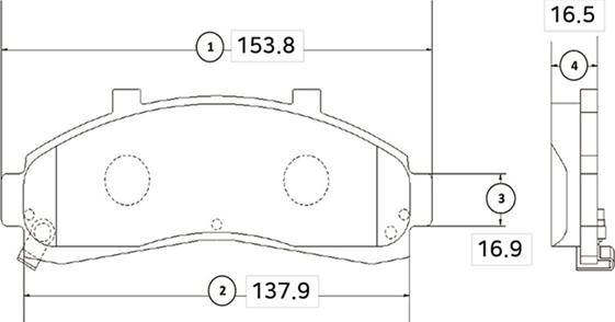 CTR GK0150 - Комплект спирачно феродо, дискови спирачки vvparts.bg