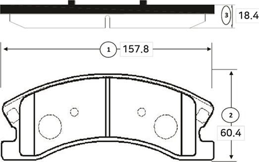 CTR GK0103 - Комплект спирачно феродо, дискови спирачки vvparts.bg