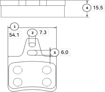 CTR GK0861 - Комплект спирачно феродо, дискови спирачки vvparts.bg