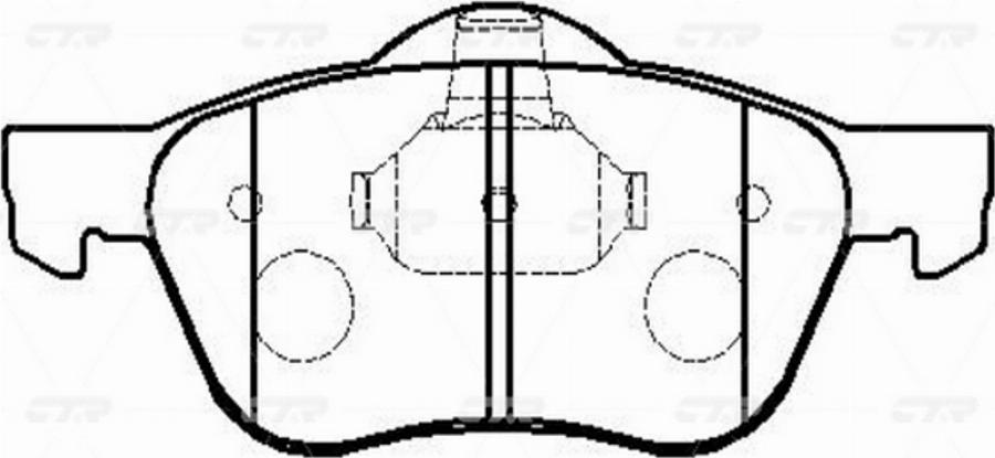 CTR GK0838 - Комплект спирачно феродо, дискови спирачки vvparts.bg